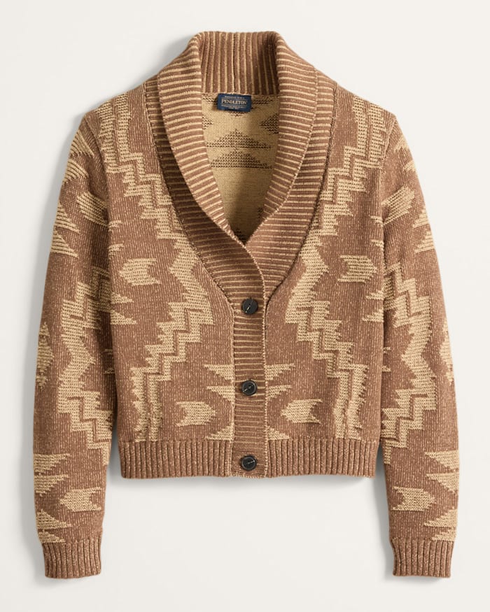 WOMEN'S TEXTURED COTTON CARDIGAN